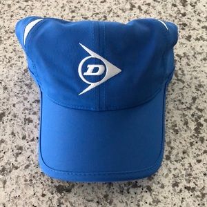 NWT blue Dunlop tennis hat. OS fits all.